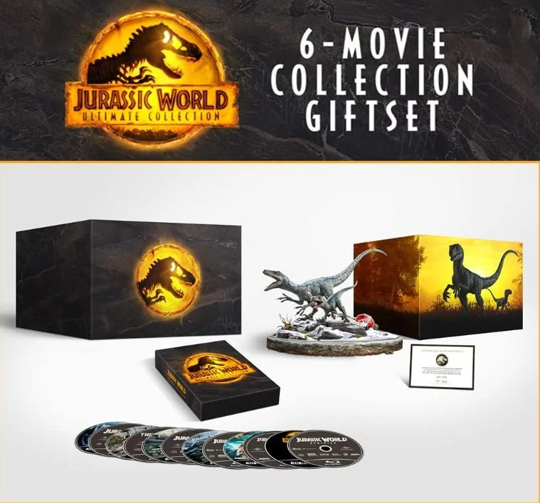 Jurassic World Ultimate Collection 6-Film Box Set Limited Edition Figurine 4K Ultra HD Image 1