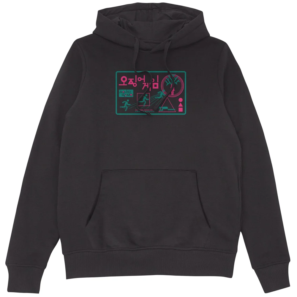 Squid Game Red Light Green Light Hoodie - Black - XL Image 1