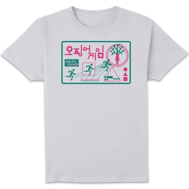 Squid Game Red Light Green Light Men's T-Shirt - White