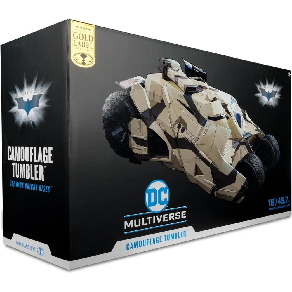 DC Multiverse 7 Inch Action Figure Vehicle - The Tumbler (Camouflage) (Gold Label) Image 1