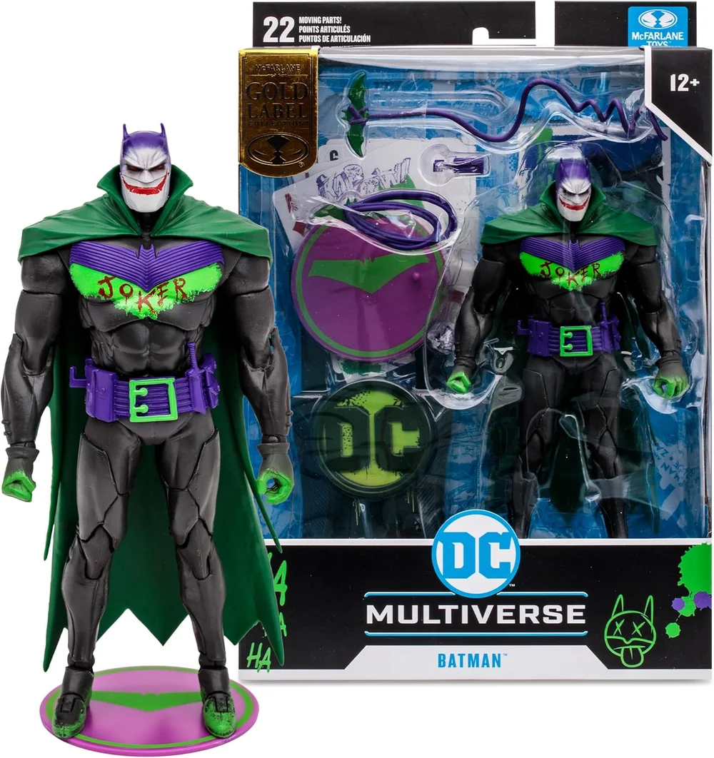 DC MULTIVERSE 7IN - BATMAN (BATMAN: WHITE KNIGHT)(JOKERIZED)(GOLD LABEL) Image 1