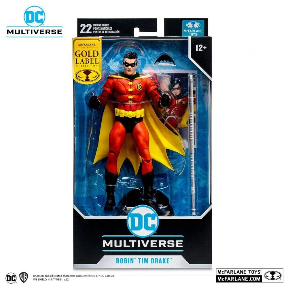 DC MULTIVERSE 7IN - ROBIN (TIM DRAKE RED SUIT VARIANT)(GOLD LABEL) Image 1