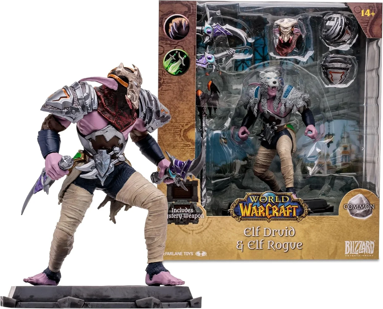 WORLD OF WARCRAFT 6IN WV1 - NIGHT ELF: DRUID / ROGUE Image 1