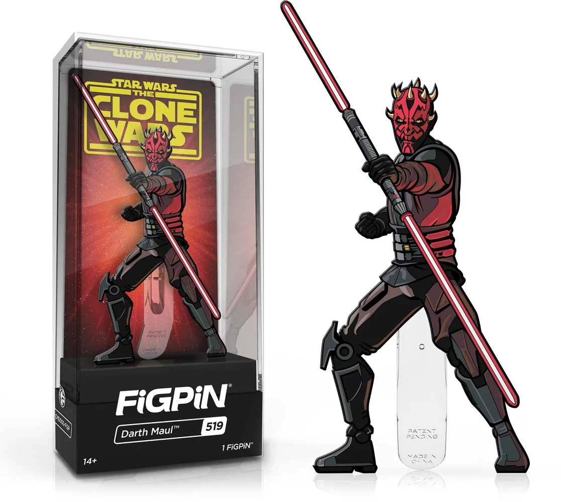 FiGPiN Star Wars The Clone Wars Darth Maul 3" Enamel Pin #519 Image 1