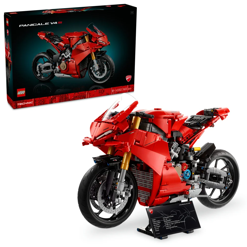 LEGO Technic Ducati Panigale V4 S Motorcycle Model Set 42202 Image 1