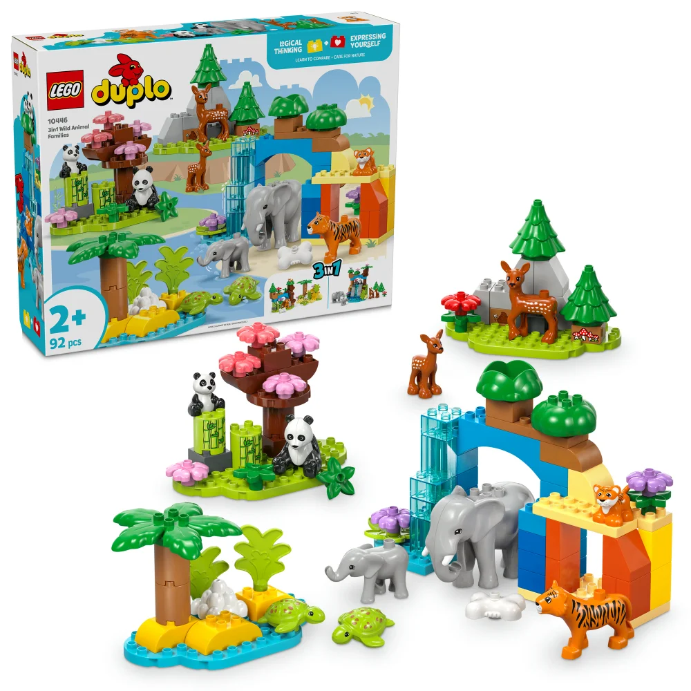 LEGO DUPLO 3in1 Wild Animal Families Learning Toy Set 10446 Image 1