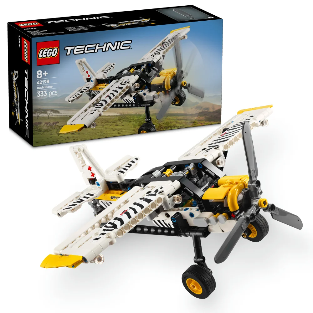 LEGO Technic Bush Plane Building Toy Set for Kids 42198 Image 1