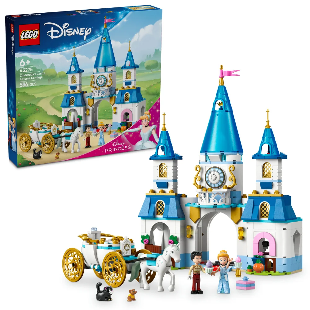 LEGO | Disney Princess Cinderella’s Castle & Horse Carriage 43275 Image 1