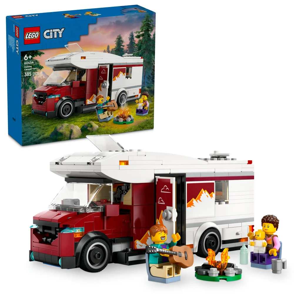 LEGO City Holiday Adventure Camper Van Toy Vehicle Set 60454 Image 1