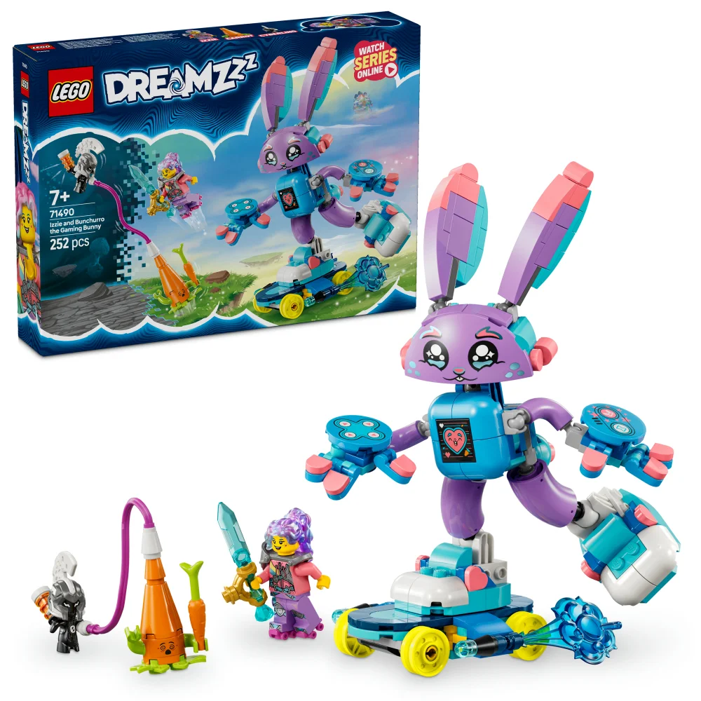 LEGO® DREAMZzz™ Izzie and Bunchurro the Gaming Bunny Imagination Toy 71490 Image 1