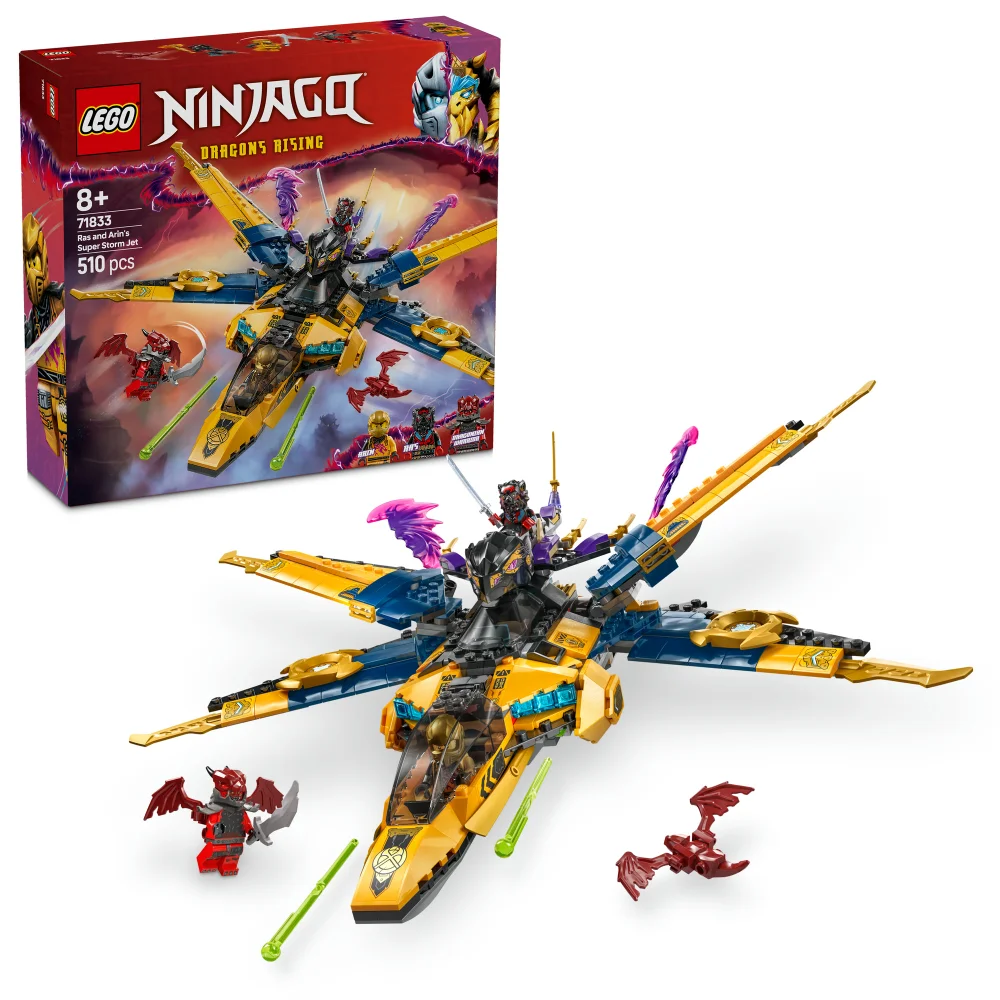LEGO NINJAGO Ras and Arin’s Super Storm Jet Ninja Toy 71833 Image 1