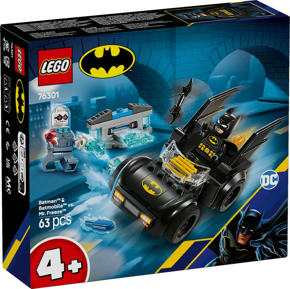 LEGO DC Batman & Batmobile vs. Mr. Freeze Car Toy Set 76301 Image 1