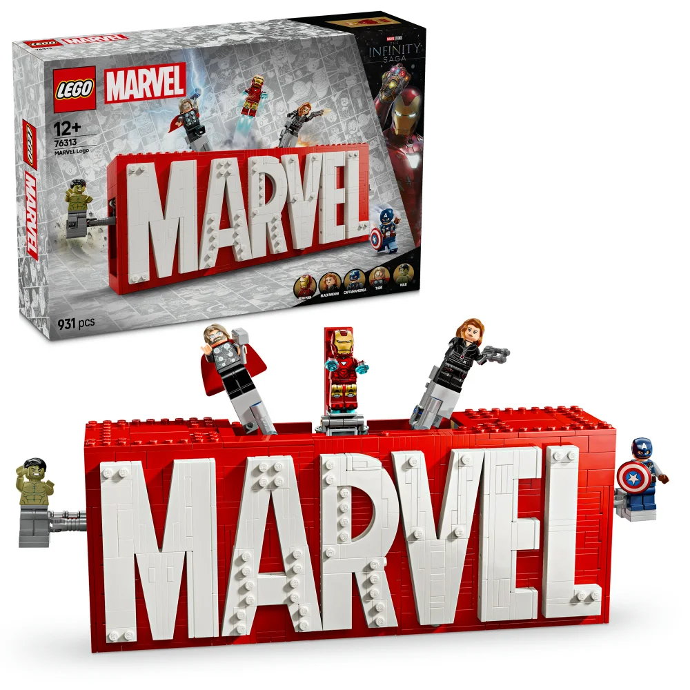 LEGO Marvel: MARVEL Logo & Minifigures Building Toy 76313 Image 1