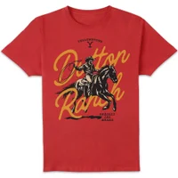 Yellowstone Dutton Ranch Lasso Unisex T-Shirt - Red
