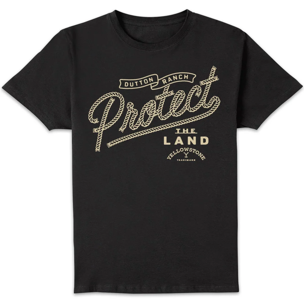 Yellowstone Protect The Land Unisex T-Shirt - Black - S Image 1