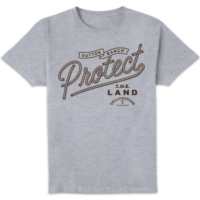 Yellowstone Protect The Land Unisex T-Shirt - Grey