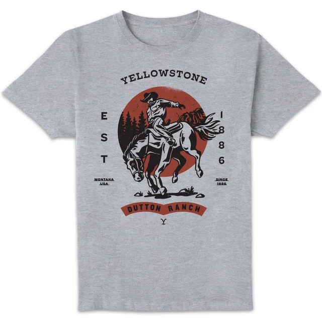 Yellowstone Saddle Up Unisex T-Shirt - Grey