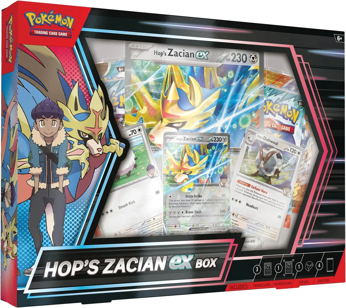 Pokemon TCG: Hop's Zacian ex Box Image 1