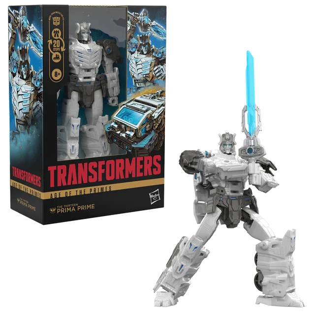 Hasbro Transformers Age of the Primes Voyager Class The Thirteen Prima Prime 7” Action Figure, 8+