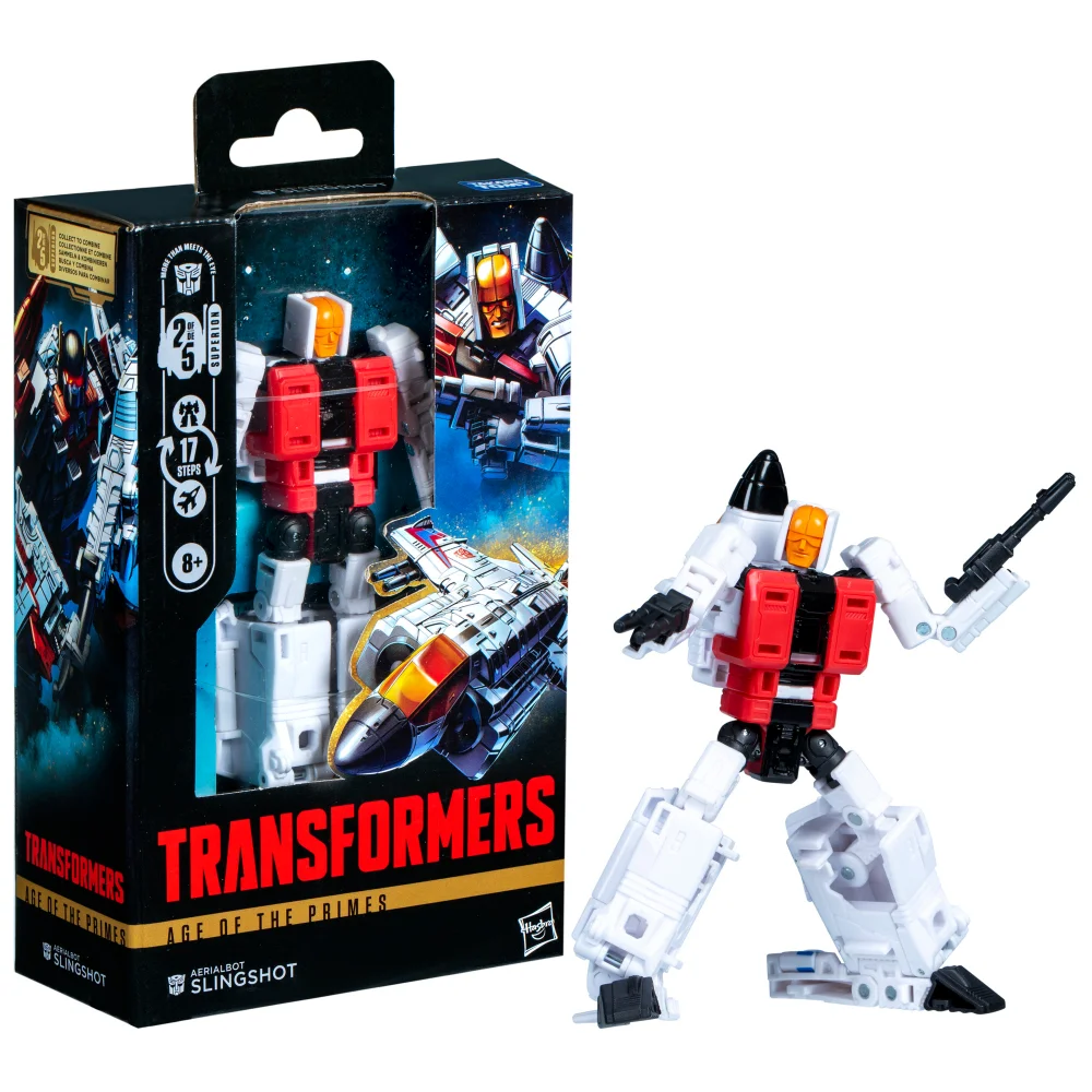 Hasbro Transformers Age of the Primes Deluxe Class Aerialbot Slingshot 5.5” Action Figure, 8+ Image 1