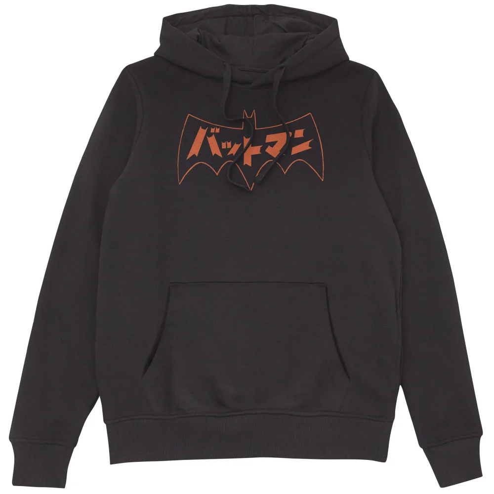 Batman Japanese Logo Hoodie - Black - S Image 1