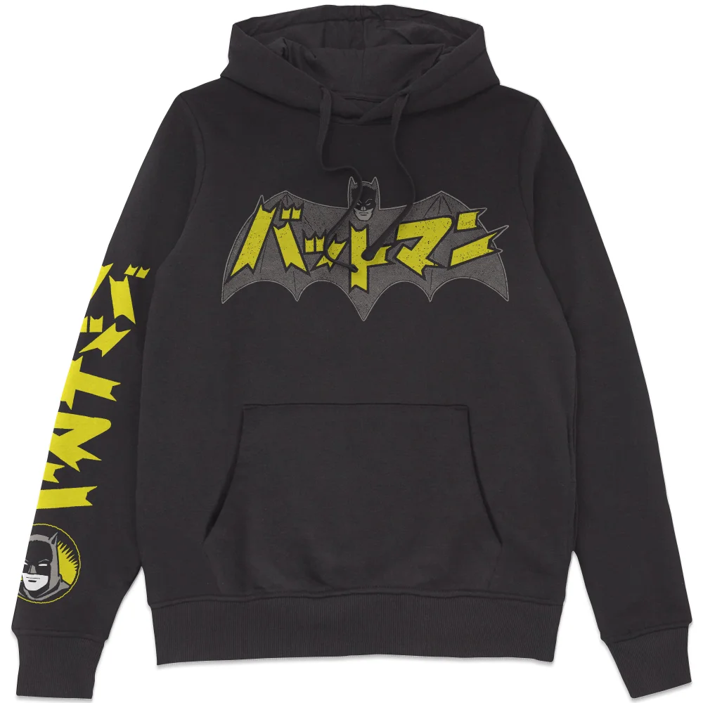 Batman Batmanga Logo Hoodie - Black - S Image 1