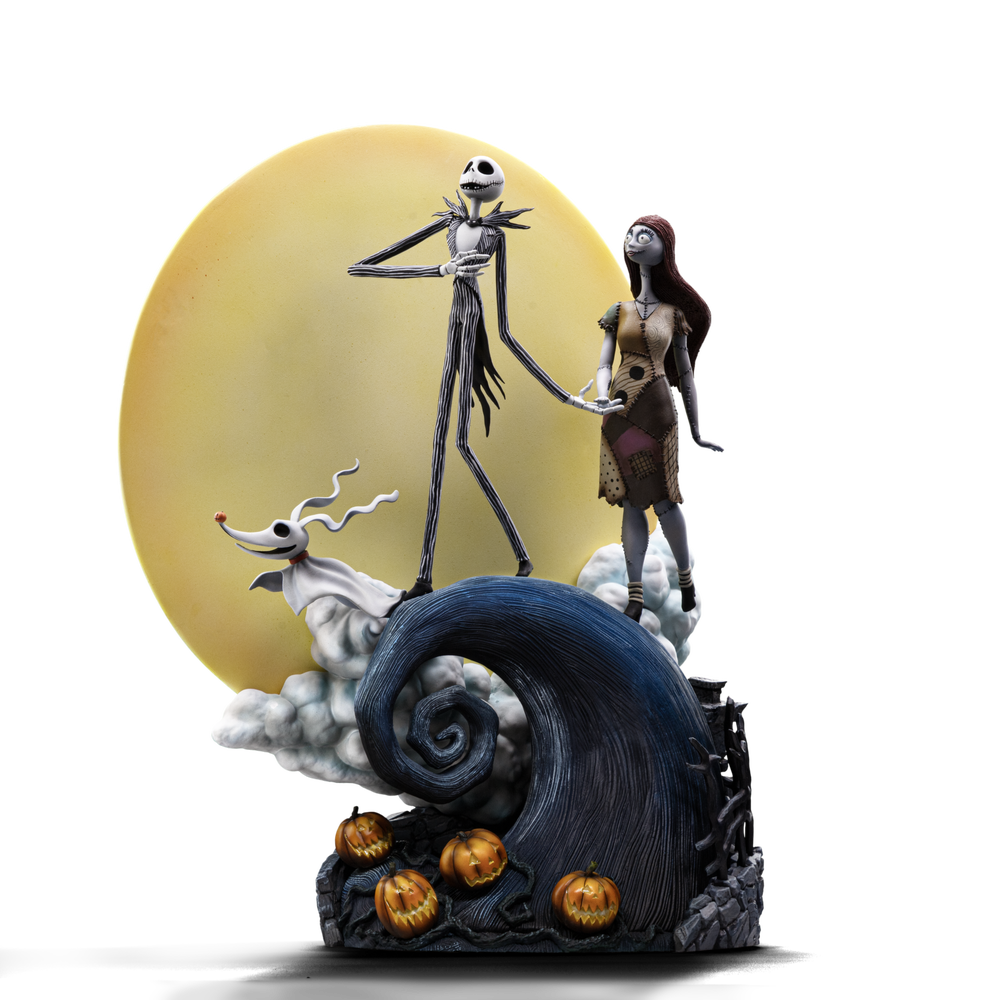 Iron Studios Nightmare Before Christmas Jack and Sally Deluxe Art Scale 1/10 Statue Image 1