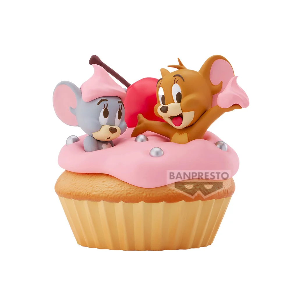 Banpresto Tom & Jerry Big Soft Vinyl Jerry & Tuffy Sweet Cupcake Figure (11cm) Image 1