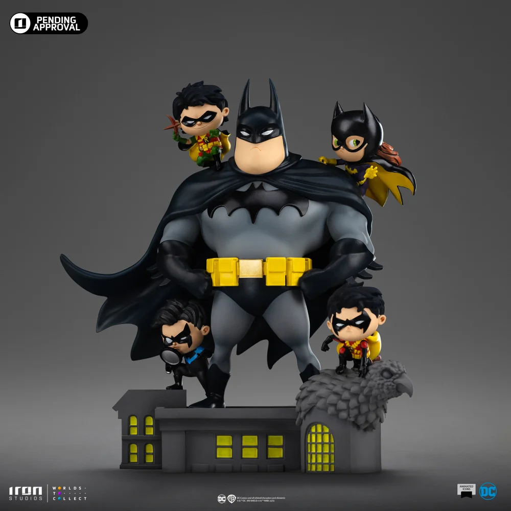 Iron Studios DC Comics Batman Animated Icons Bat Family Statue Image 1