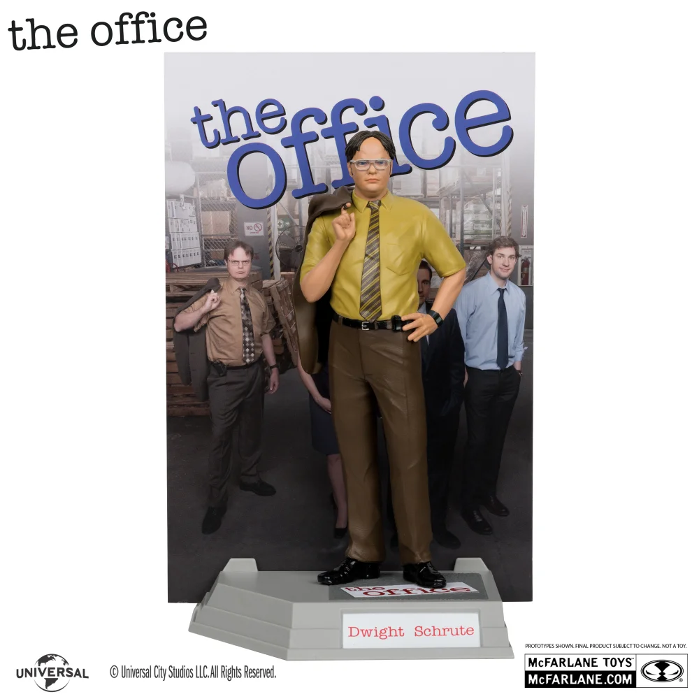McFarlane Movie Maniacs 6inch Posed Universal Wave 4 The Office Dwight Action Figure Image 1