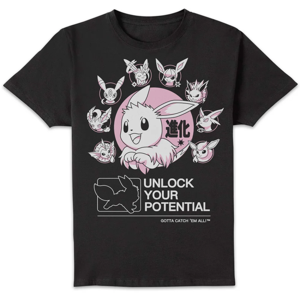 Pokémon Circle Of Eevee Evolutions Unisex T-Shirt - Black - S Image 1