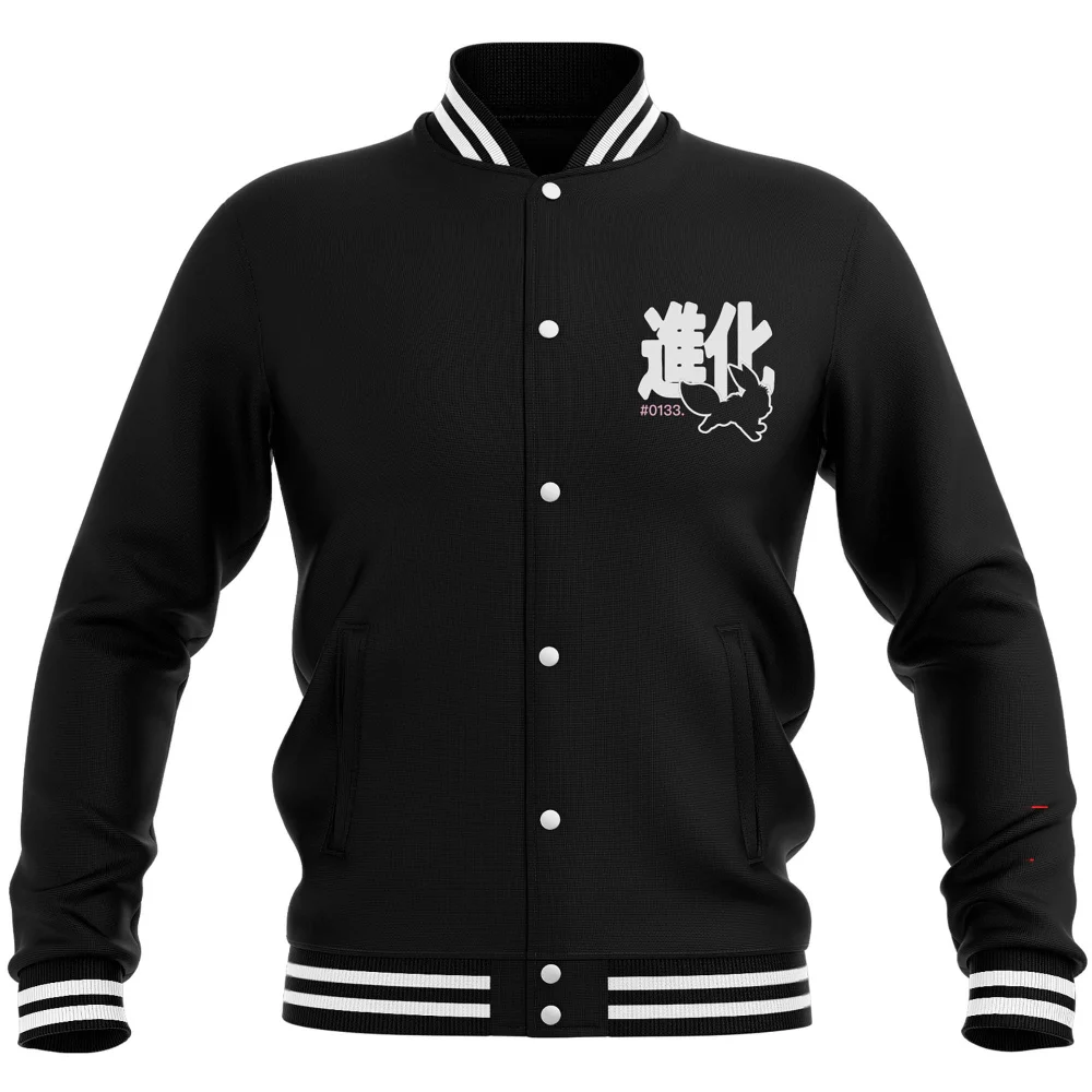 Pokémon Circle Of Eevee Evolutions Varsity Jacket - Black/Black - M Image 1