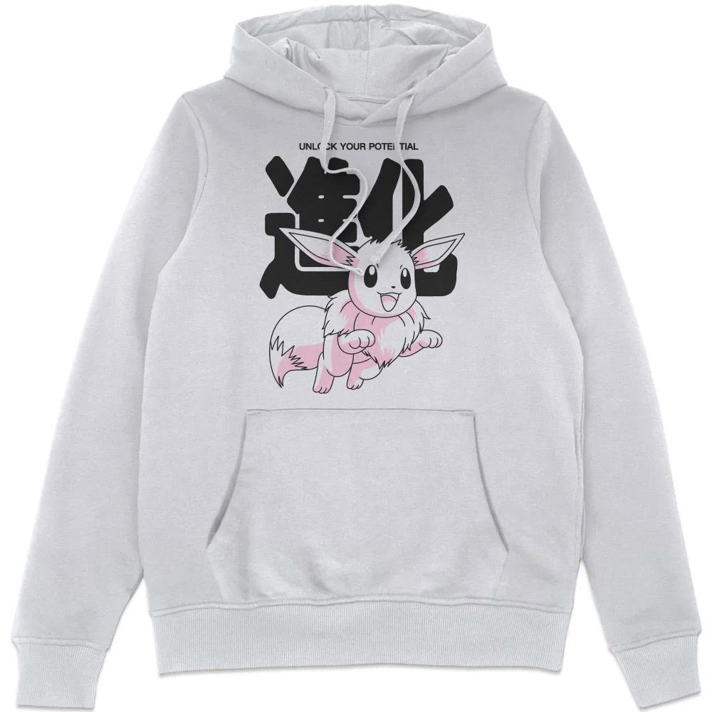 Pokémon Circle Of Eevee Evolutions Hoodie - White - XL Image 1