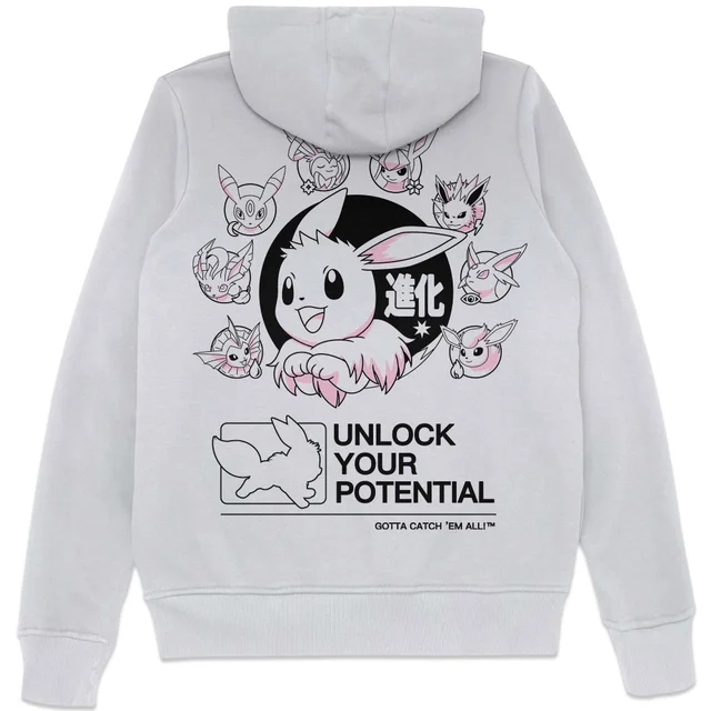 Pokémon Circle Of Eevee Evolutions Hoodie - White