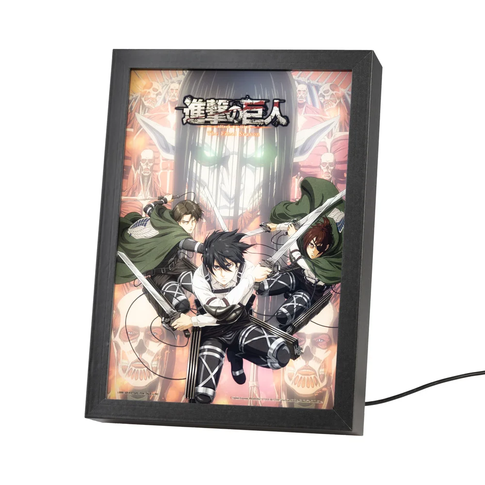 Attack On Titan LED Framed Print Image 1