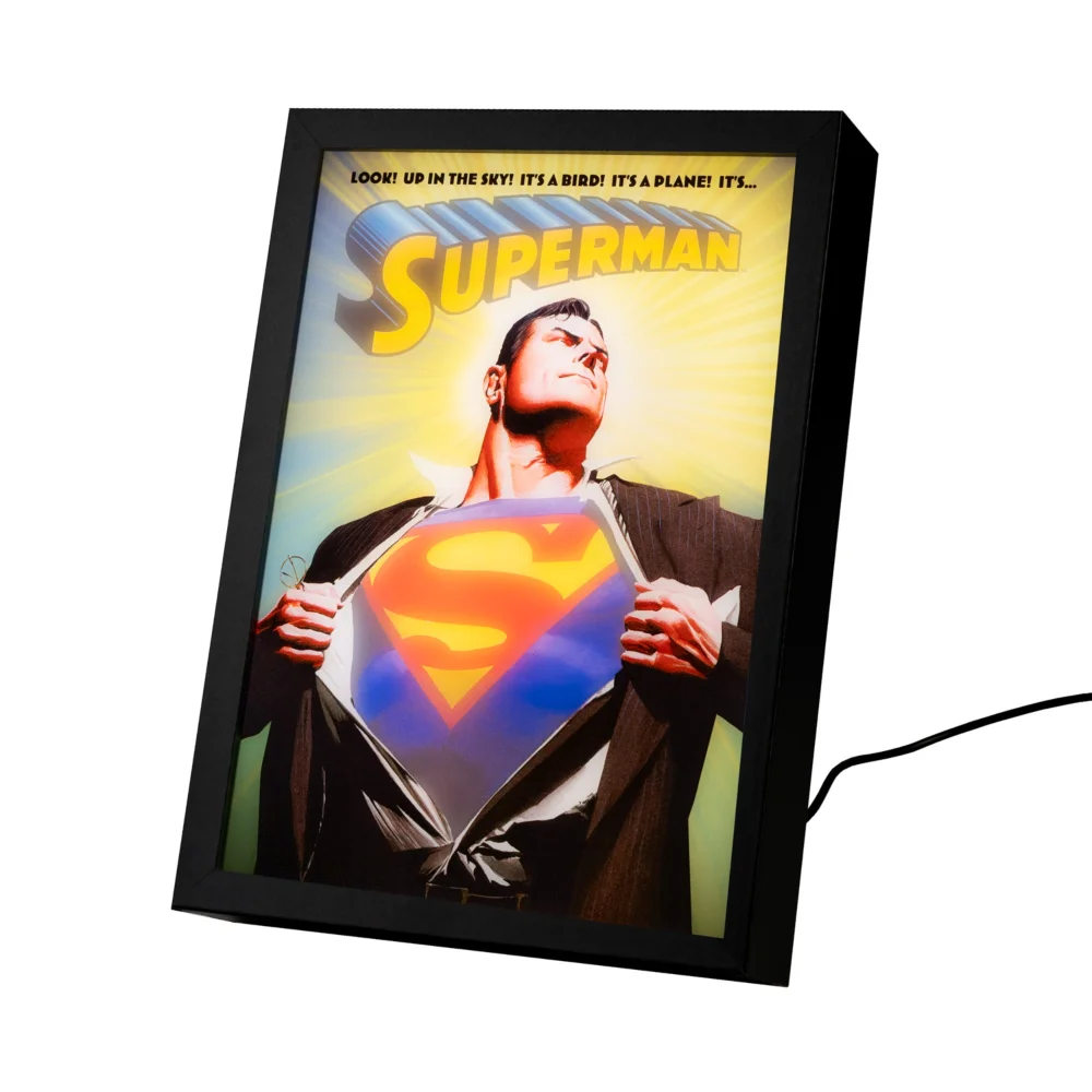 DC Comics Superman Framed LED Art Print Image 1
