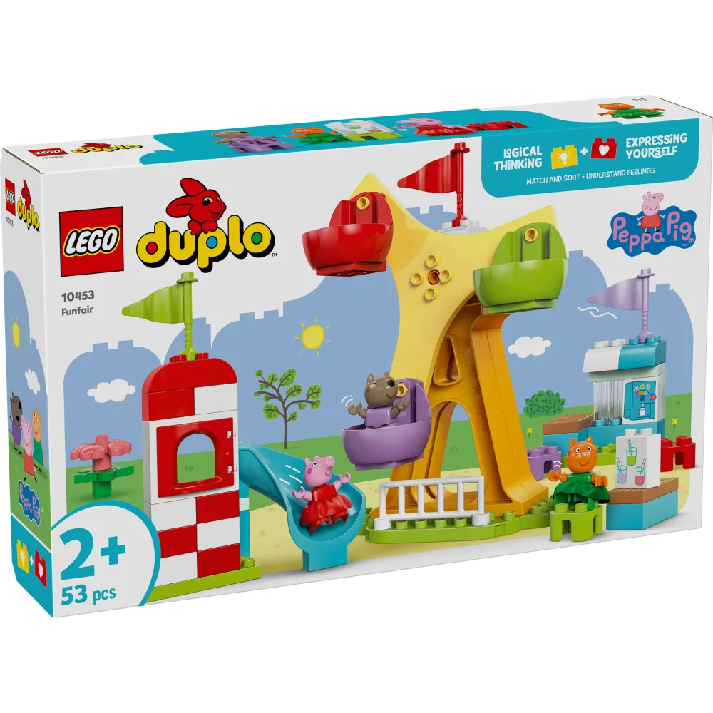 LEGO DUPLO Peppa Pig Funfair Toddler Learning Toy 10453 Image 1