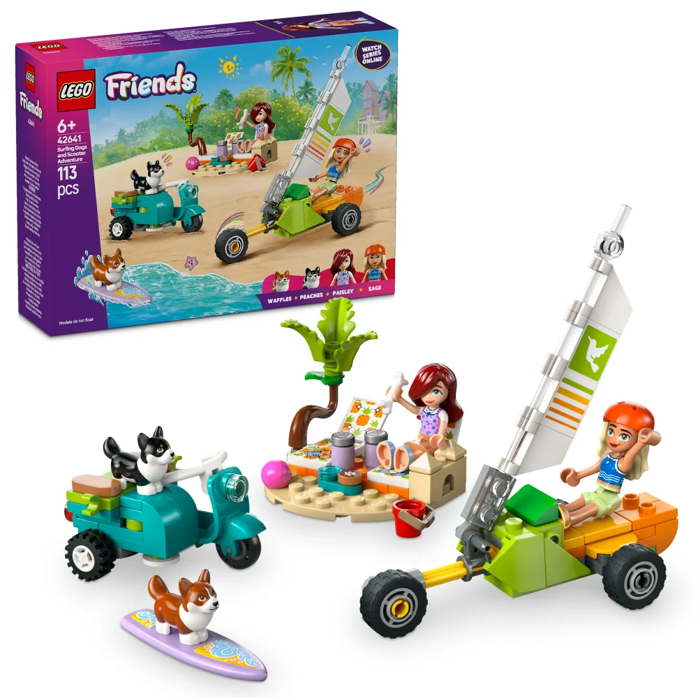 LEGO Friends Surfing Dogs and Scooter Adventure Set 42641 Image 1