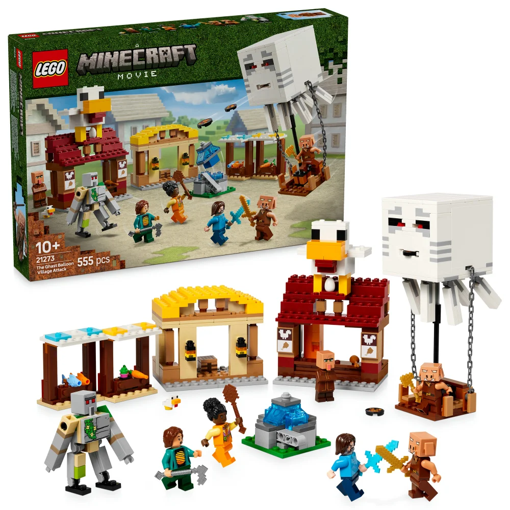 LEGO Minecraft The Ghast Balloon Village Attack Toy 21273 Image 1