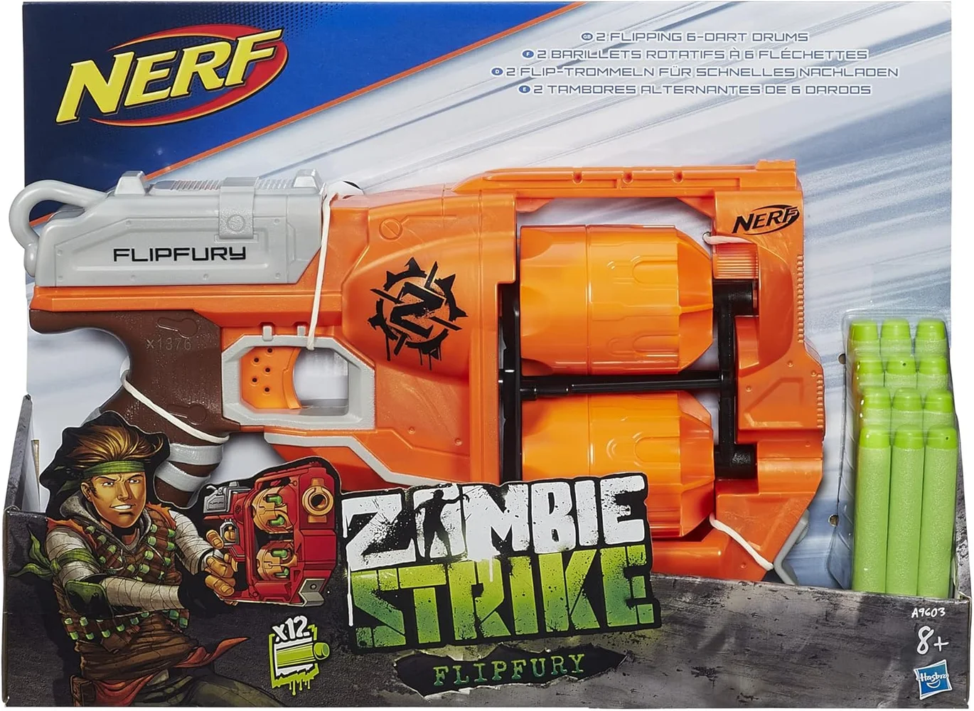 Nerf Zombie Strike FlipFury Blaster Image 1