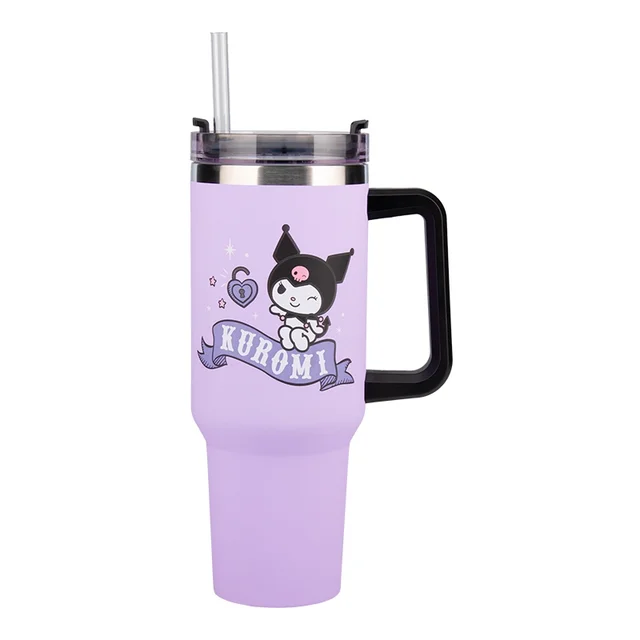 Hello Kitty Kuromi 900Ml Insulated Cup And Straw
