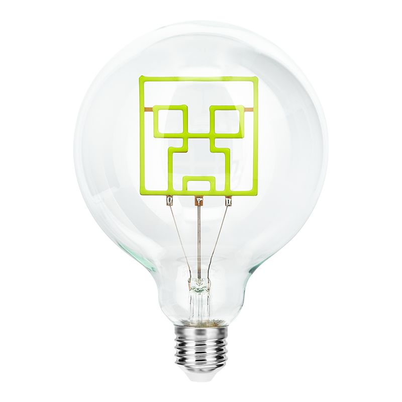 Minecraft Creeper Led Neon Bulb Image 1