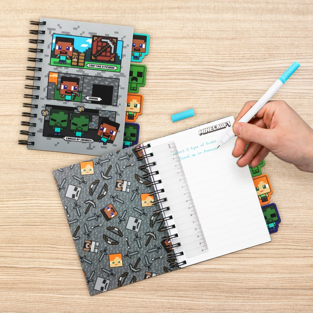 Minecraft Notebook With Dividers Image 1