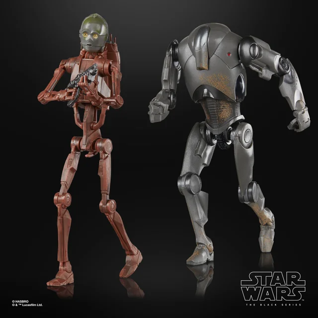 Hasbro Star Wars The Black Series C-3PO & Super Battle Droid Action Figures (6”)