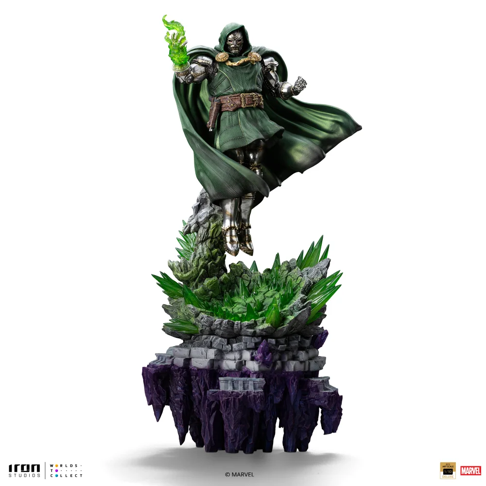 Iron Studios Marvel Doctor Doom Infinity Gauntlet Diorama Deluxe Art Scale 1/10 Statue Image 1