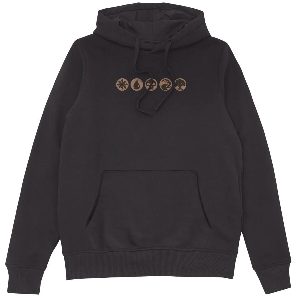 Magic: The Gathering Classic Mana & Logo Hoodie - Black - S Image 1