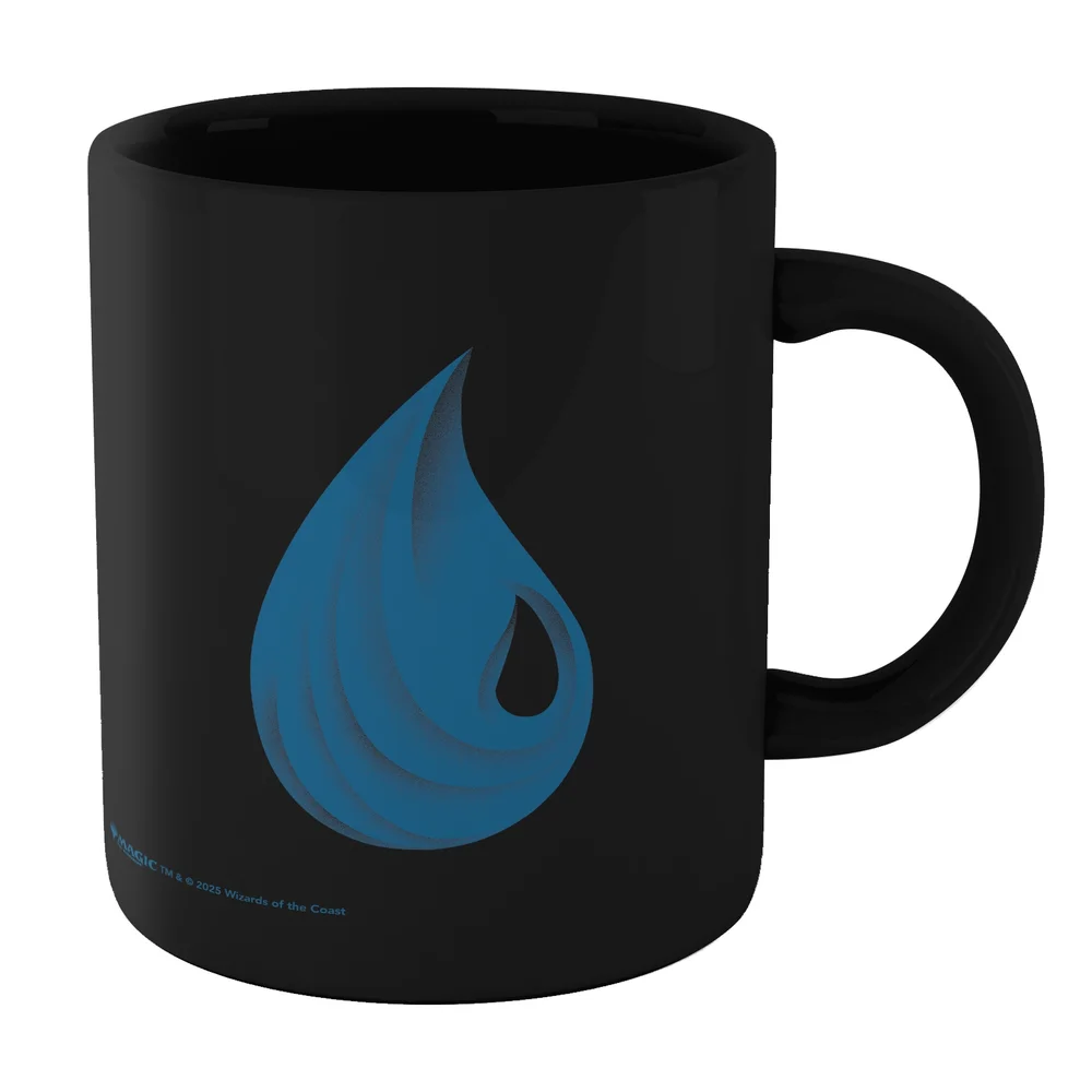Magic: The Gathering Island Mana Symbol Mug - Black Image 1