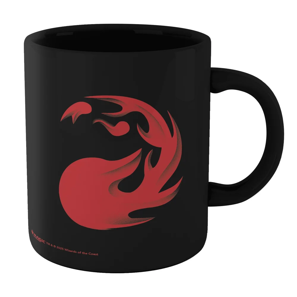 Magic: The Gathering Fire Mana Symbol Mug - Black Image 1