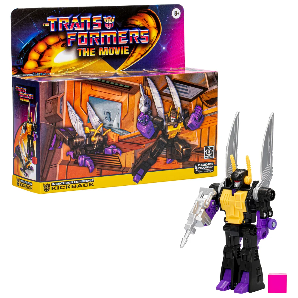Hasbro Transformers Toys Retro G1 Kickback Converting Action Figure (5.5") Image 1