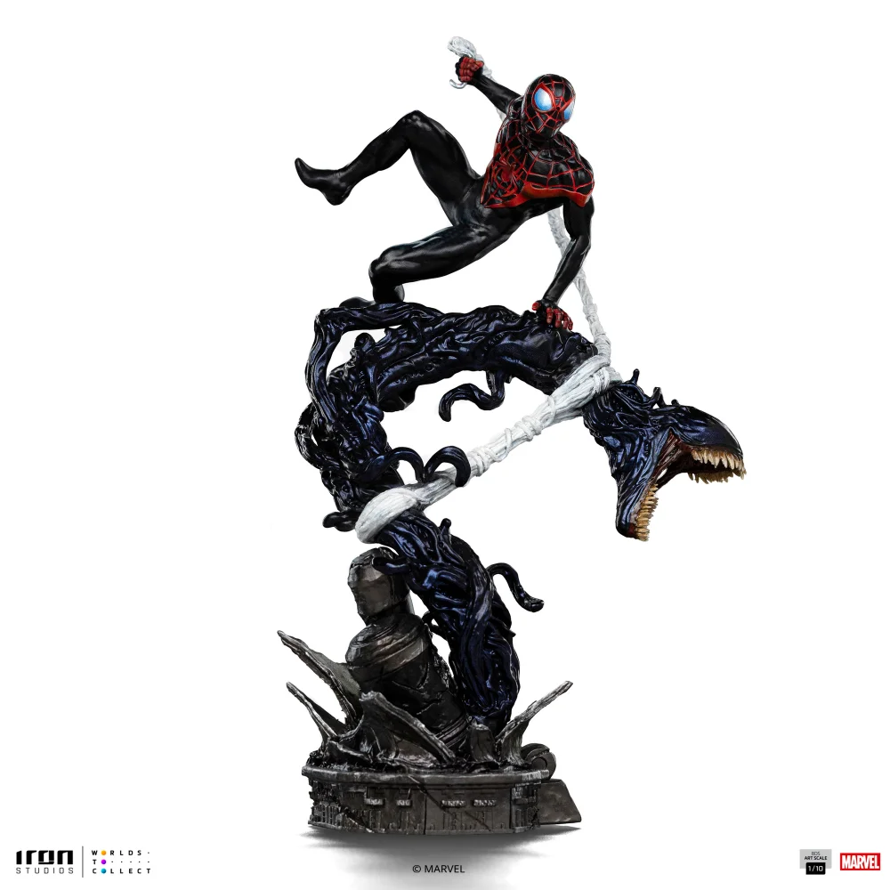 Iron Studios Spider-Man vs Villains Miles Morales Diorama Art Scale 1/10 Statue Image 1